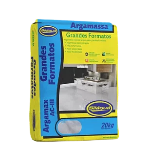 ARGAMASSA GRANDES FORMATOS BRANCA SILAQUA