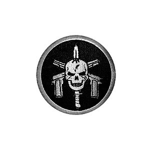 Patch bandeira Brasil negativo bordado - Ponto Militar - Hunter