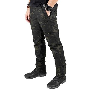 CALÇA MASCULINA MULTIFORCE MULTICAM BLACK BÉLICA