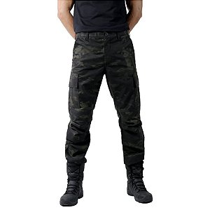 CALÇA MASCULINA COMBAT MULTICAM BLACK BÉLICA