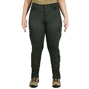 Calça Tática Militar Feminina Fem-Tac Verde Bélica