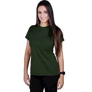 CAMISETA FEMININA SOLDIER VERDE BÉLICA