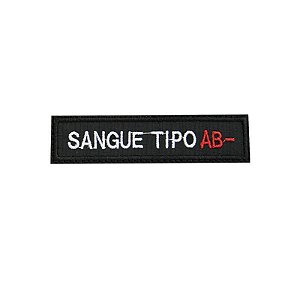 PATCH BORDADO TIPO SANGUÍNEO AB-  1.341113