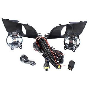 Kit Farol Milha Ford Ranger 2016 a 2019 Botão Universal