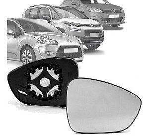 Lente Base Retrovisor C3 C4 Air Cross 2012 a 2015 Direito