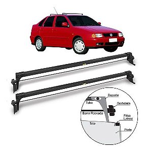 Rack do Teto Bagageiro Polo Classic 1995 a 2001 4 Portas