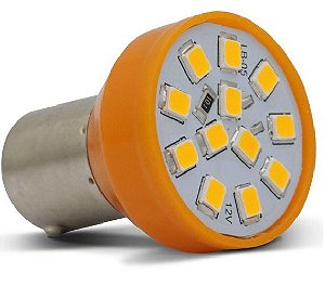 Lampada LED 1 Polo Trava Reta BA155-21 12 LEDs Amarela