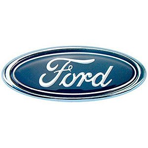 Emblema Ford Oval Pequeno Azul