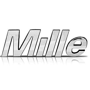 Emblema Mille 2000 Cromado