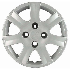 Calota Peugeot 206 207 e 307 2010 A 2015 Aro 14 Prata Grid