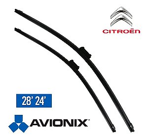 Par de Palheta Dianteira Citroen C4 Pallas 2008 2014 Avionix