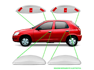 Aplique Cromado Maçaneta Celta Prisma 2001 A 2016 2 Portas