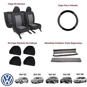 Kit Capa De Banco Protetor Do Cinto Capa Do Volante Cinza - MM  Distribuidora automotiva| Peças e acessórios para carros