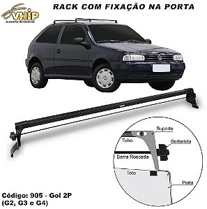 Rack do Teto Bagageiro Gol G2 G3 G4 1995 a 2014 2 Portas