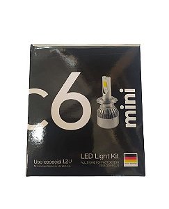 Par Lampada Led Super Light Mini C6 H1 30W 6500K