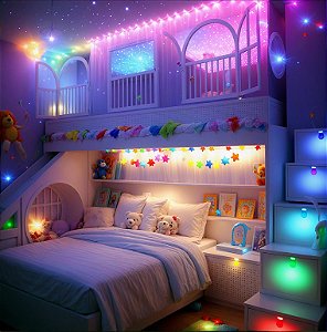 Céu Estrelado Original Branco Kit Iluminação Led Fibra Ótica 800 Pontos