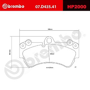 Brembo HP2000 Pads 07.D435.41