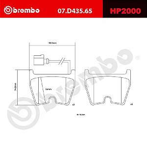 Brembo HP2000 Pads 07.D435.65