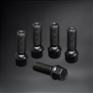Parafusos de Reposição Pretos OZ M14x1,5 Cônico ( Pacote com 5 Unidades )