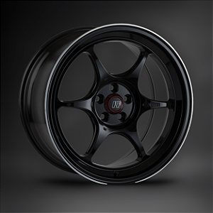 Jogo de Rodas Enkei PF06 Machined Black Aro 17x7 5x100 ET38
