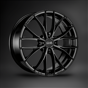 Jogo de Rodas OZ Racing Italia 150 Gloss Black Aro 17x7 4x100 ET42