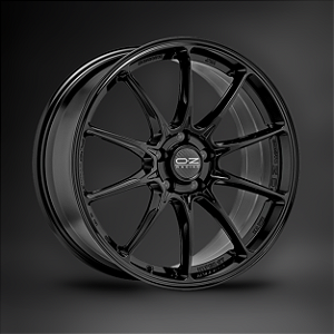 Jogo de Rodas OZ Racing Hyper GT HLT Gloss Black Aro 18x8 5x112 ET45