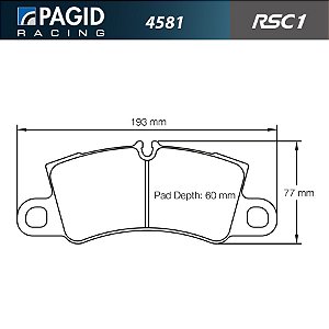 PAGID 4581 RSC1 - Ceramica Traseira - Ferrari 458 Speciale, 488, 488 Pista, F8 Tributo