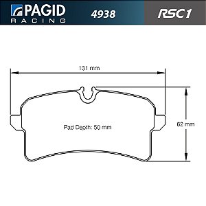 PAGID 4938 RSC1 - Ceramica Traseira - Audi RS6 C7, Bentley Mulsanne, Porsche Macan
