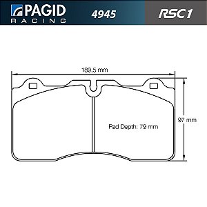 PAGID 4945 RSC1 - Ceramica Dianteira - Nissan GTR R35