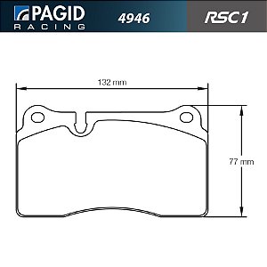 PAGID 4946 RSC1 - Ceramica Traseira - Nissan GTR R35