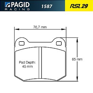 PAGID 1587 RSL29 - Traseira - Subaru STI 3rd & 4rd Gen, Pinça AP Racing CP5110, Brembo Familia E e StopTech ST22