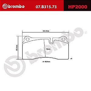 Brembo HP2000 Pads 07.B315.73