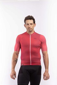 Camisa Ciclismo Masculina Elite Degrade Vermelho - Coleção Enjoy the Journey