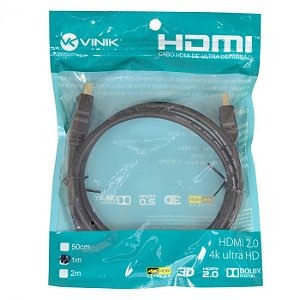 Cabo HDMI 2.0 4K 3D 5 Metros H20-5- Vinik
