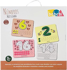 Brinquedo Educativo Números Massinha