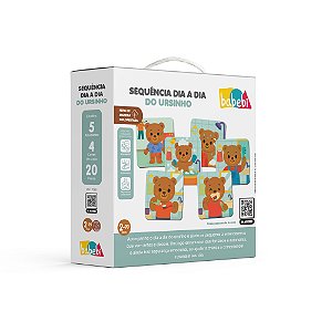 Brinquedo Infantil Sequência Dia a Dia do Ursinho Babebi