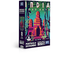 Postais do Mundo – Índia – Quebra-cabeça 500 peças nano