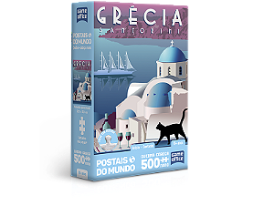 Postais do Mundo – Grécia – Quebra-cabeça 500 peças nano