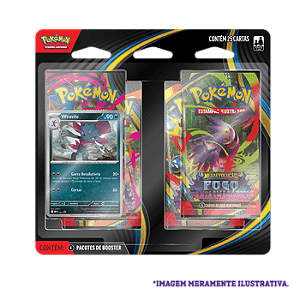 Card Pokemon Blister Quadruplo Pokémon Weavile ME02 Fogo Fantasmagórico