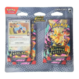 Pokémon TCG, Blister Quádruplo Komala do Lauro ME02.5 Heróis Excelsos