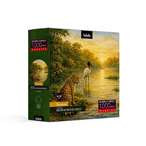 Quebra-cabeça 1.000 peças em madeira – Pantanal - Babebi - Em madeira