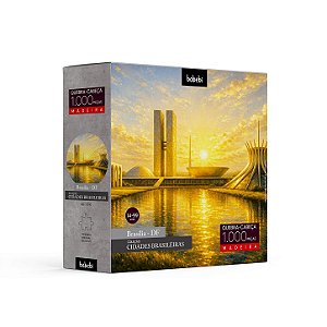 Quebra-cabeça 1.000 peças em madeira – Brasília – Babebi