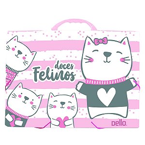 Maleta Oficio Doces Felinos - Dello