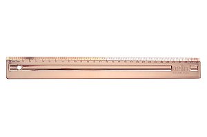 Regua Metalizada 30cm Rosa Gold - Dello