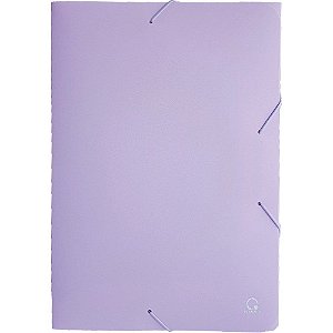 Pasta Pp Aba Elas A4 4cm Dorso Lilas P - Plascony