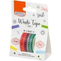 Fita Adesiva C/8 3mmx3m Washi Tape Slim Hot - Brw