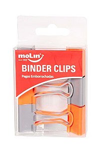 Binder Clips 25mm C/6 Soft Touch - Molin