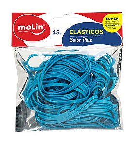 Elasticos 45g Color Plus Azul - Molin