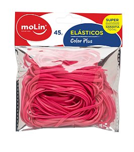 Elasticos 45g Color Plus Rosa - Molin