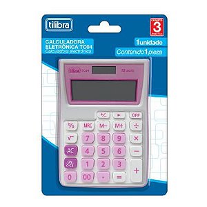 Calculadora Bolso Tc04 Rosa - Tilibra